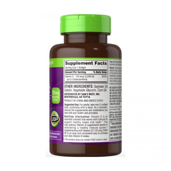 Member’s Mark Vitamin D-3 5000 IU Dietary Supplement
