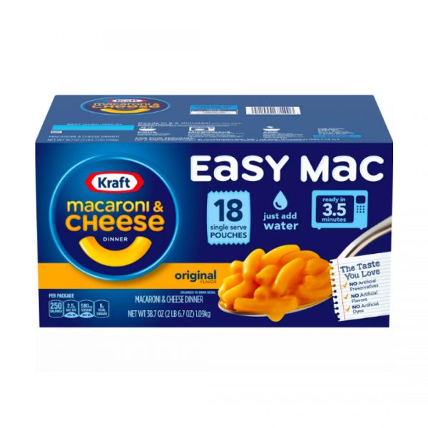 Kraft Easy Mac Original Flavor Single-Serve Pouches