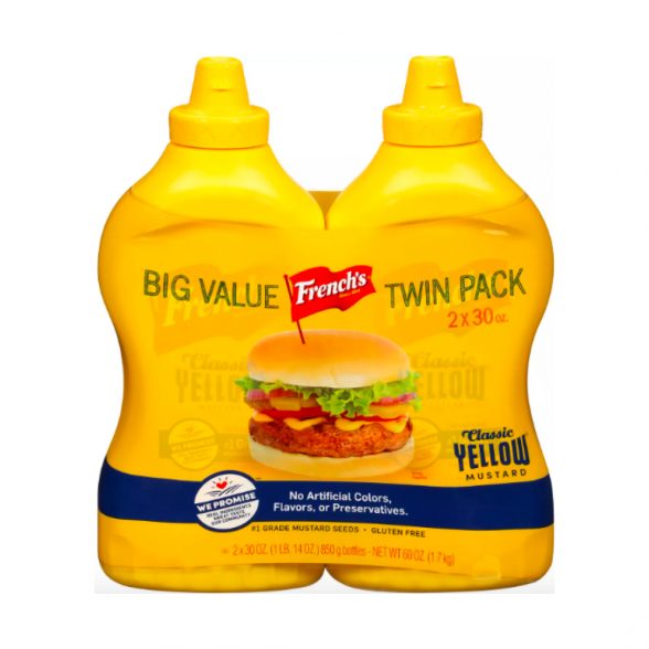 French’s 100% Natural Classic Yellow Mustard