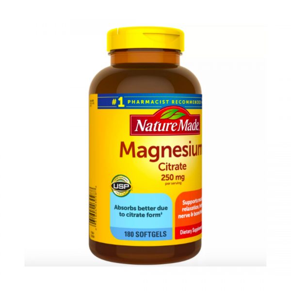 Nature Made Magnesium Citrate 250mg Softgels